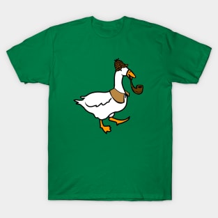 Detective Goose Illustration T-Shirt